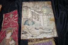 Antike Kirche Stickerei Set