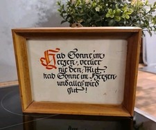 Schönes Altes Spruch-Bild /