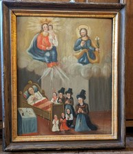 traumhafte Votiv Tafel um 1830