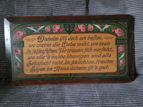 Jugendstil holzschild mit - jugendstil,