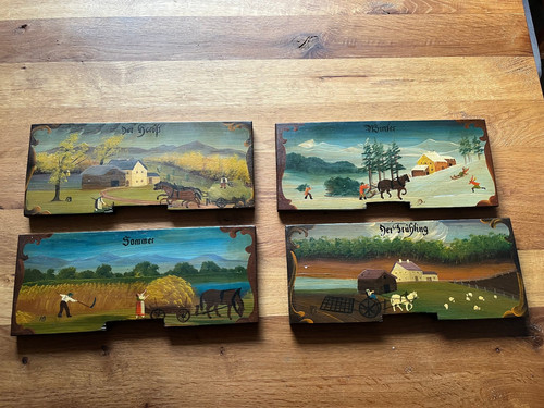Set alte bienenbretter - set,