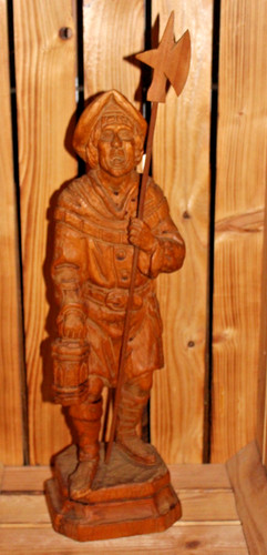 Antike holzfigur - antike,