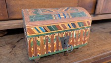 Holz Schatulle Stroh Schachtel