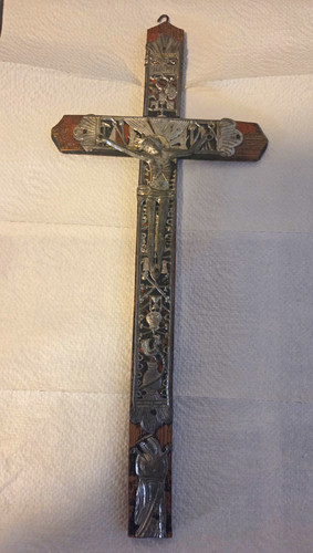 Antikes christi kreuz kruzifix - kreuz,