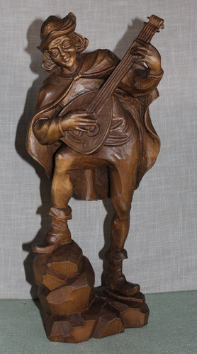 Antike geschnitzte holzfigur - geschnitzte,