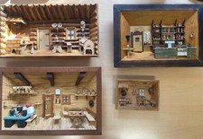 Antikes Küchenbild aus Holz